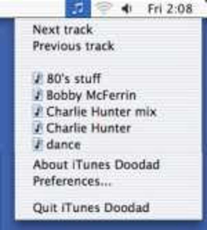 Illustration : iTunes Playlists sous la main