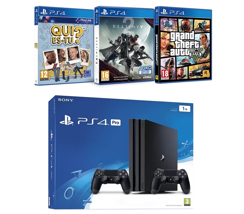 Illustration : Promos : Mavic Pro blanc, casque BT Sennheiser, Logitech Harmony, hoverboard, PS4 Pro..
