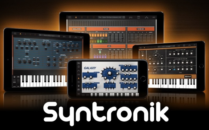 Illustration : La collection de synthétiseurs Syntronik s'ouvre à l'iPhone et aux Audio Units