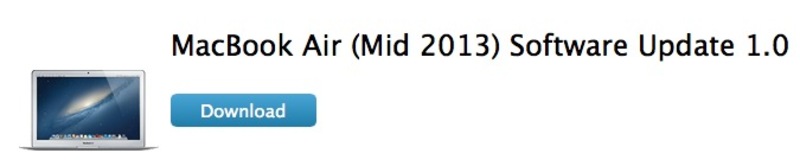 Illustration : MacBook Air (Mid 2013) Software Update 1.0 corrige le bogue Wi-Fi