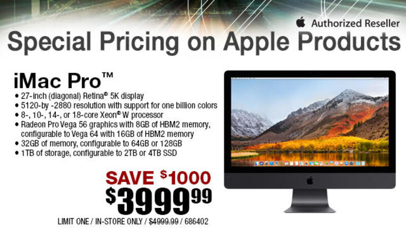 Illustration : Les iMac Pro déjà bien bradés aux USA (et en France ?)