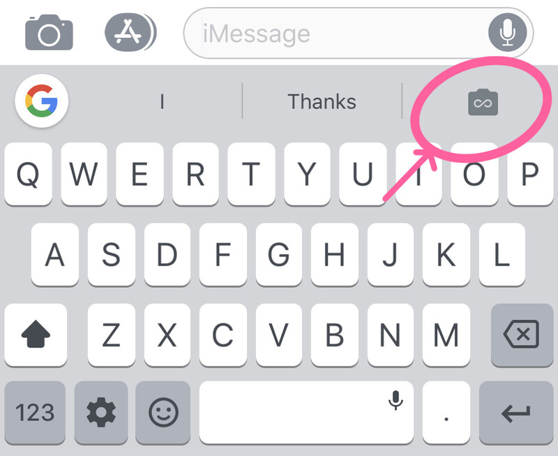 Illustration : Le clavier Gboard incite à créer ses propres GIFs sur iOS