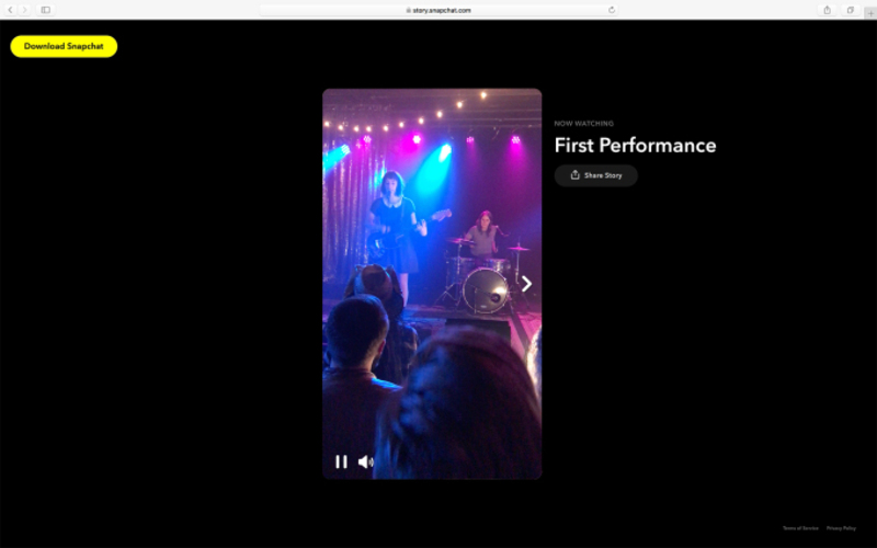 Illustration : Snapchat va partager ses Stories sur Facebook, Twitter et sur le web