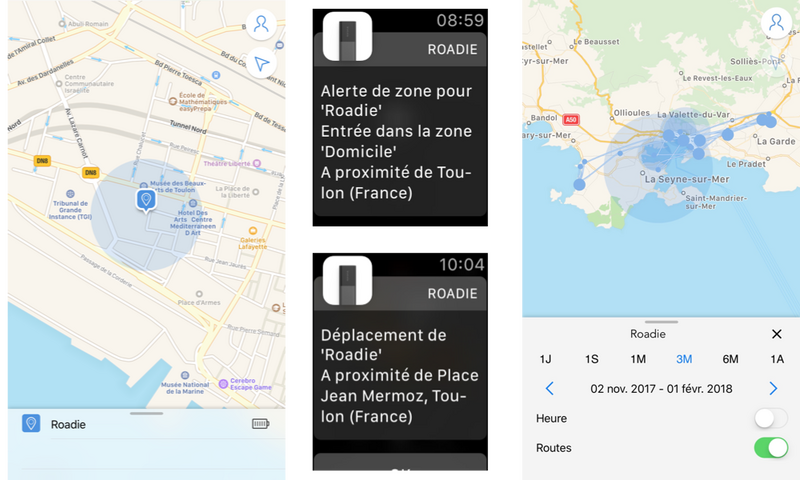 Illustration : Test-express du traqueur GPS Roadie (Invoxia)