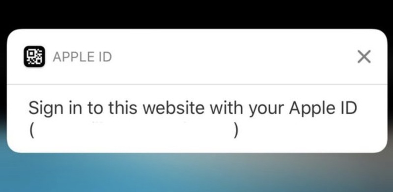 Illustration : Bientôt un "login Apple" pour les sites web ? (iOS 11.3 Beta)