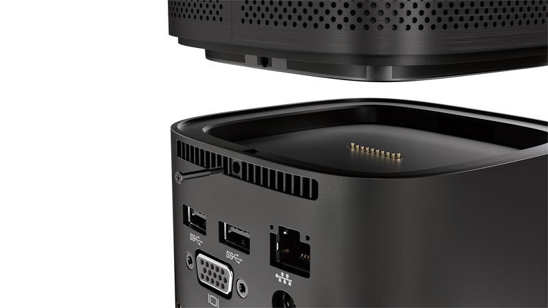 Le nouveau dock Thunderbolt 3 de HP fonctionne de concert avec une enceinte Bang & Olufsen