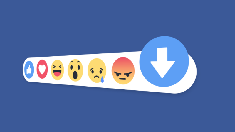 Illustration : Facebook teste un bouton de désapprobation pour les commentaires
