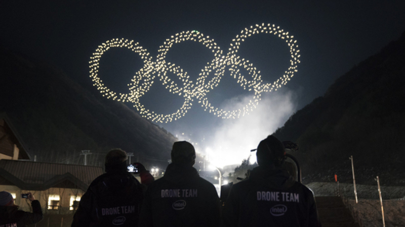 Illustration : Les JO de Pyeongchang : le show tech de la Corée du Sud (VR, AR, drone, 5G...)