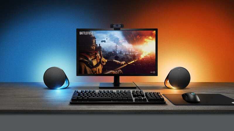 Illustration : Les nouvelles enceintes G560 de Logitech ont des lampes synchronisées avec le Mac