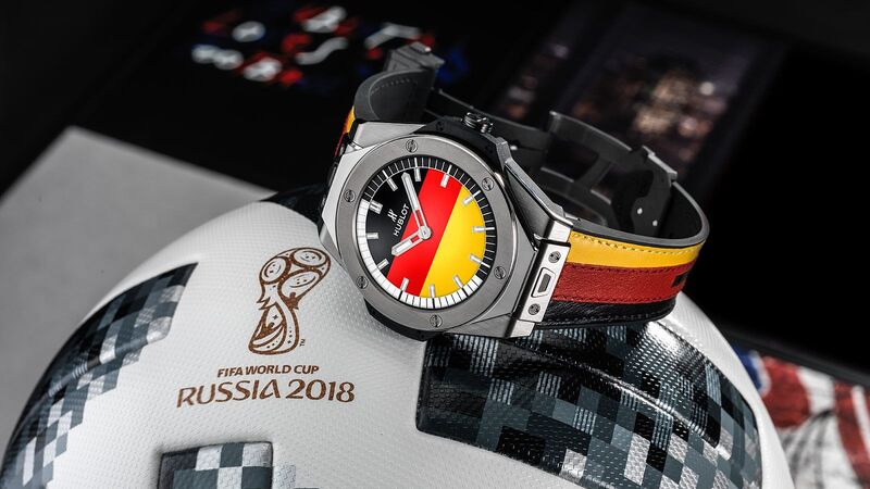 Illustration : La montre connectée de Hublot s'appelle "Big Bang Referee 2018 FIFA World Cup Russia"