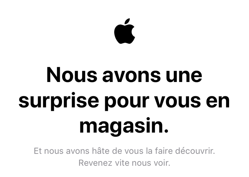 Illustration : #keynote : l’Apple Store est fermé...