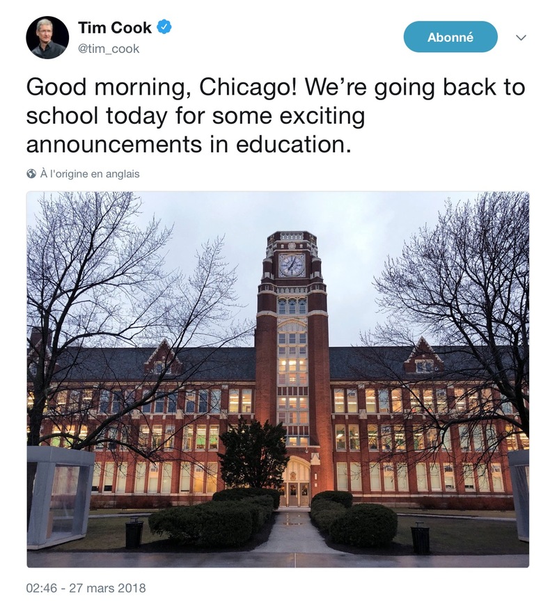Illustration : Tim Cook fait monter la pression sur Twitter avant la #keynote