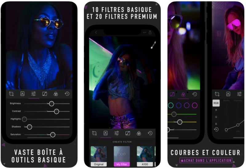 Illustration : L'application photo Darkroom s'équipe de la gestion du mode portrait et de filtres adaptés