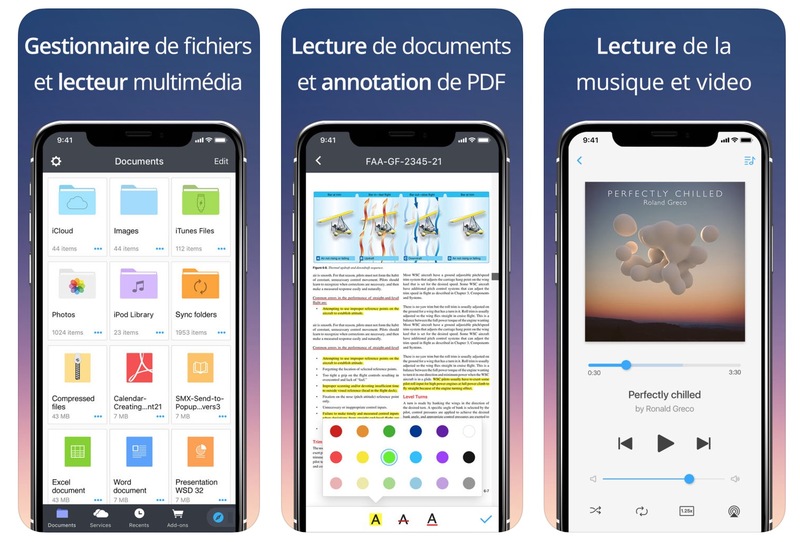 Illustration : Documents (Readdle) modernise son lecteur de PDF et son outil de recherche de mp3