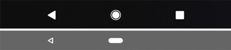 Illustration : Android P adopterait une nouvelle barre de navigation inspirée par l'iPhone X