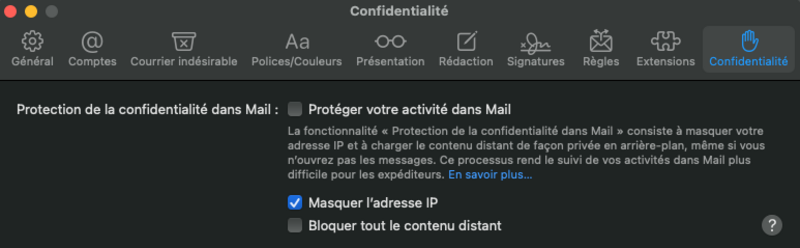 Illustration : La protection de confidentialité dans Mail ne fonctionne pas sur l'Apple Watch