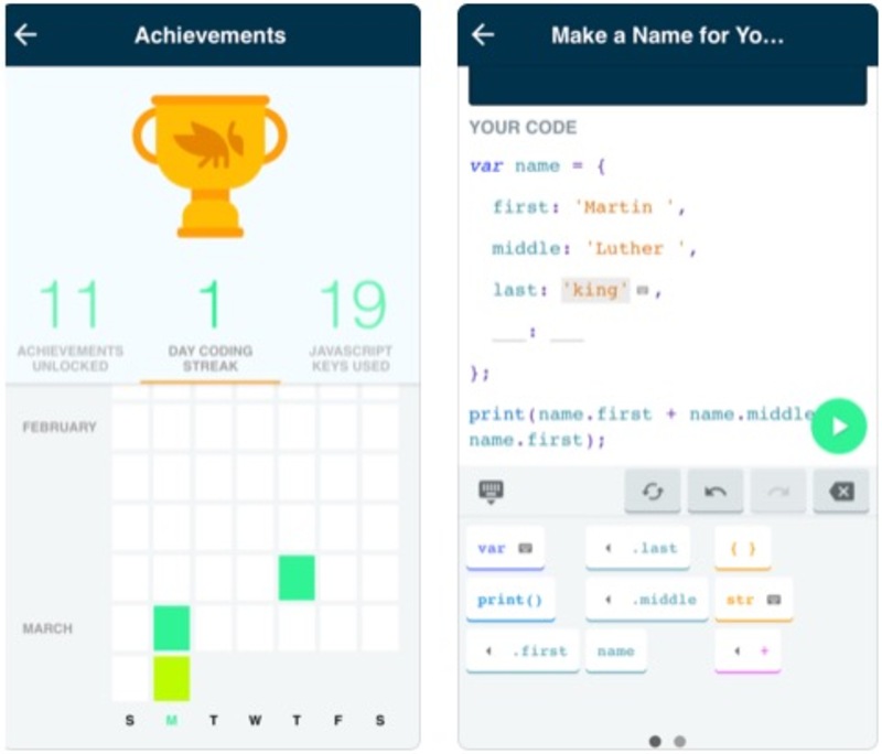 Illustration : Grasshopper : une application "made in Google" pour apprendre à coder en 5 min par jour