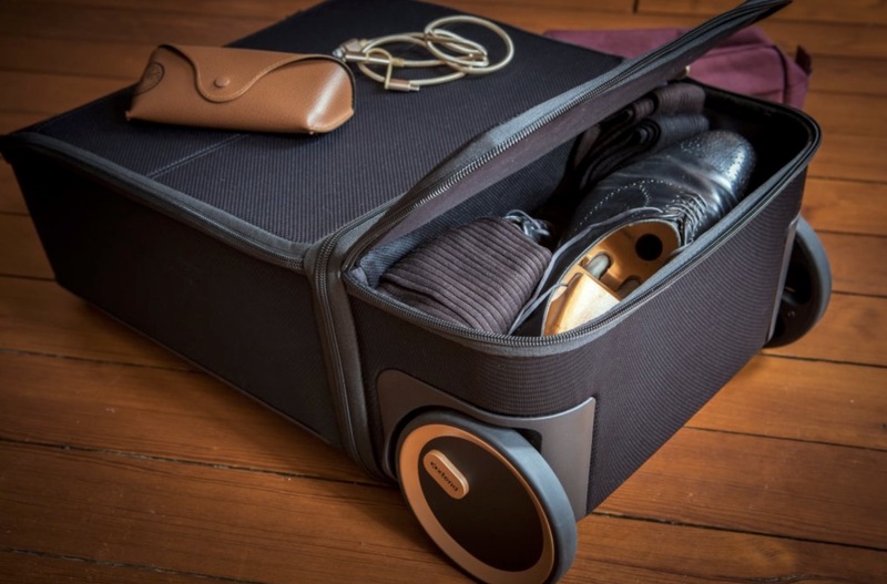 Illustration : Une valise extensible qui charge votre Mac et avec reconnaissance digitale chez Xtend