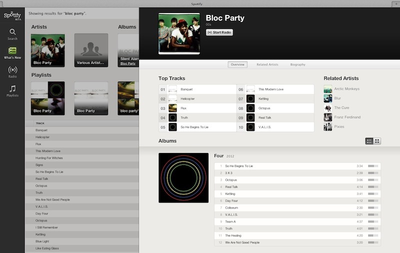 Spotify débarque sur le web