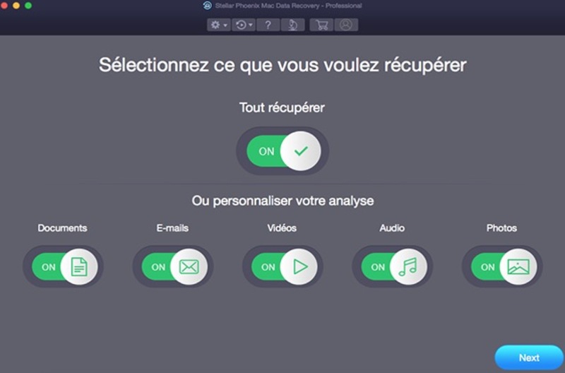 Illustration : Test express de l'app de récupération de données Stellar Phoenix Mac Data Recovery Professional 8.0