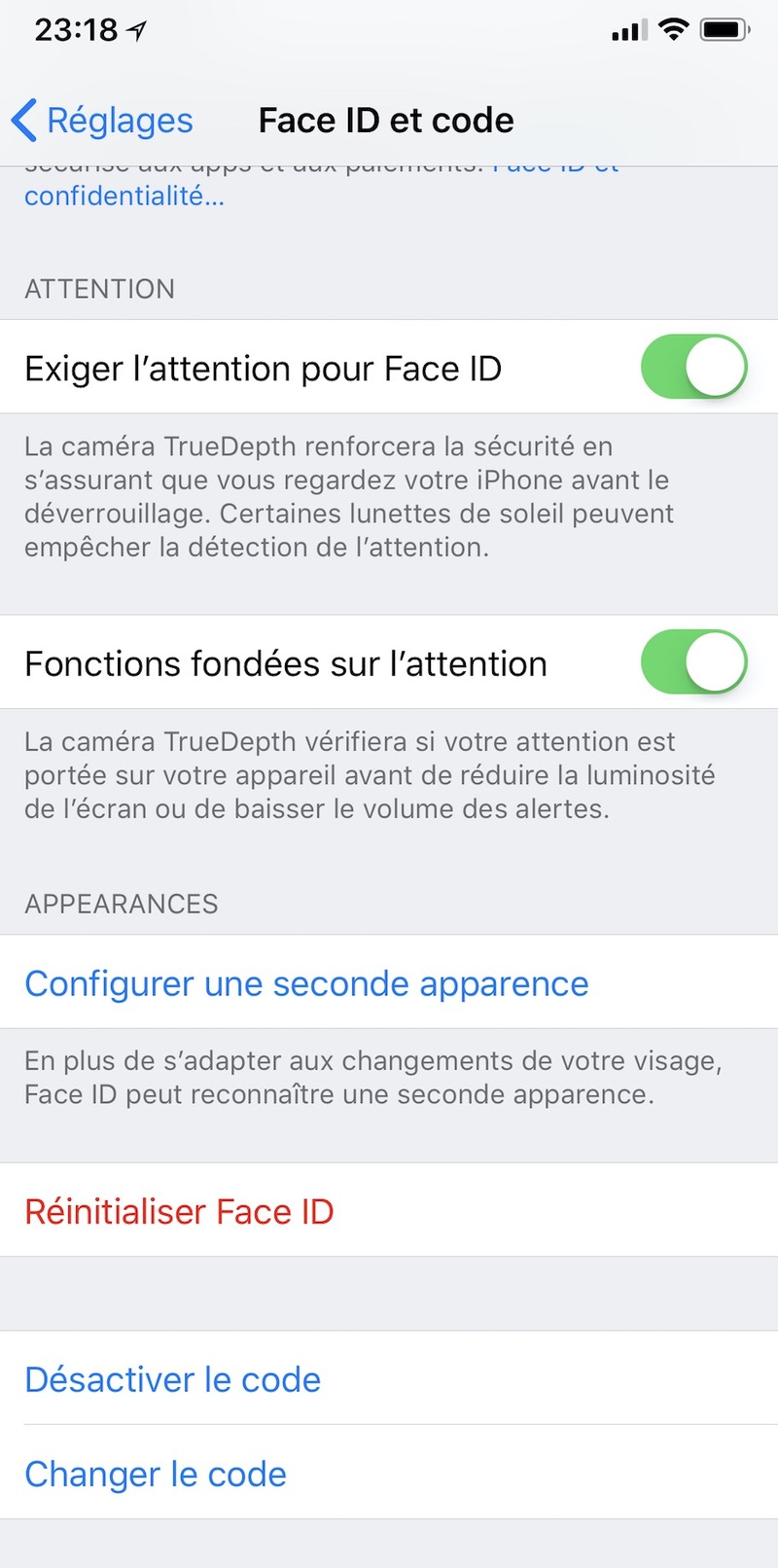 Illustration : iOS 12 : on peut configurer Face ID avec un second visage !
