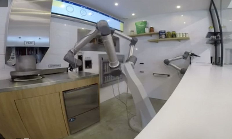 Illustration : En 2018, la France aurait des pizzerias gérées par des robots 100% autonomes