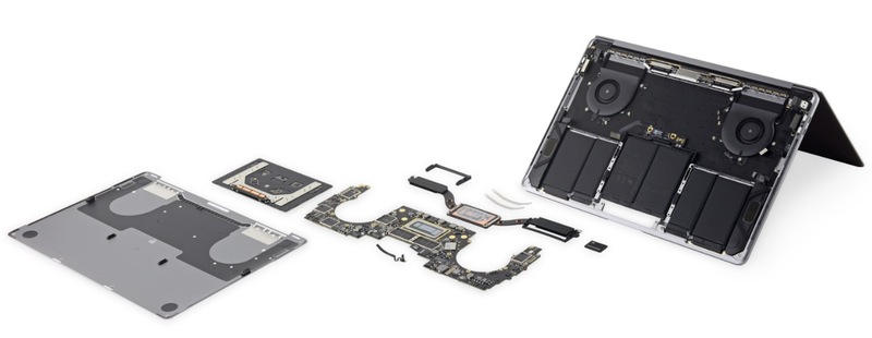 Illustration : Le MacBook Pro 13" 2018 révèle quelques (maigres) surprises après démontage