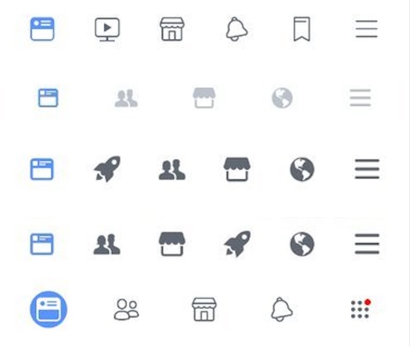 Illustration : Facebook va adapter sa barre de navigation aux habitudes des utilisateurs