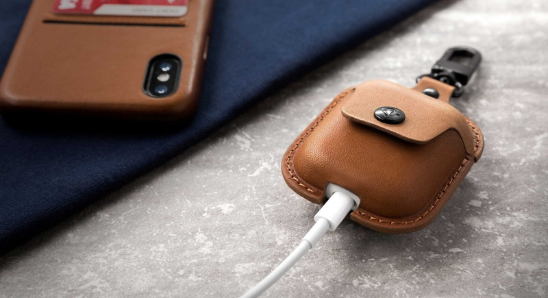 Illustration : Twelve South présente AirSnap, un élégant étui en cuir pour transporter les AirPods