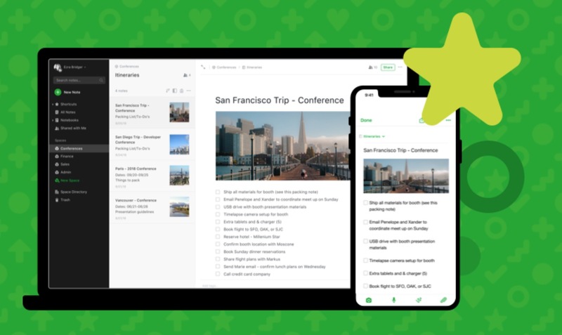 Illustration : Evernote change de look sur iOS et sur Mac