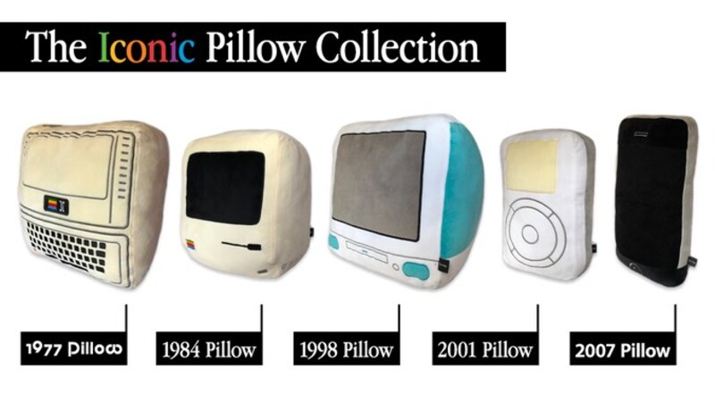 Illustration : Throwboy présente une collection de coussins à la gloire des produits iconiques d'Apple