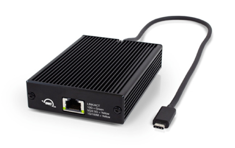 Illustration : Un adaptateur Thunderbolt 3 vers Ethernet 10G pas trop cher chez OWC