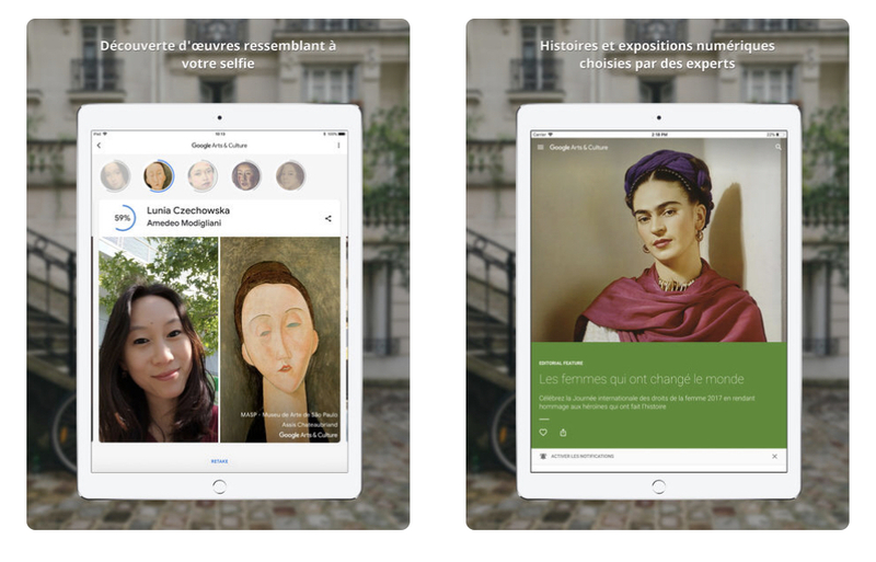 Illustration : Google se met au selfie artistique avec son app Art & Culture
