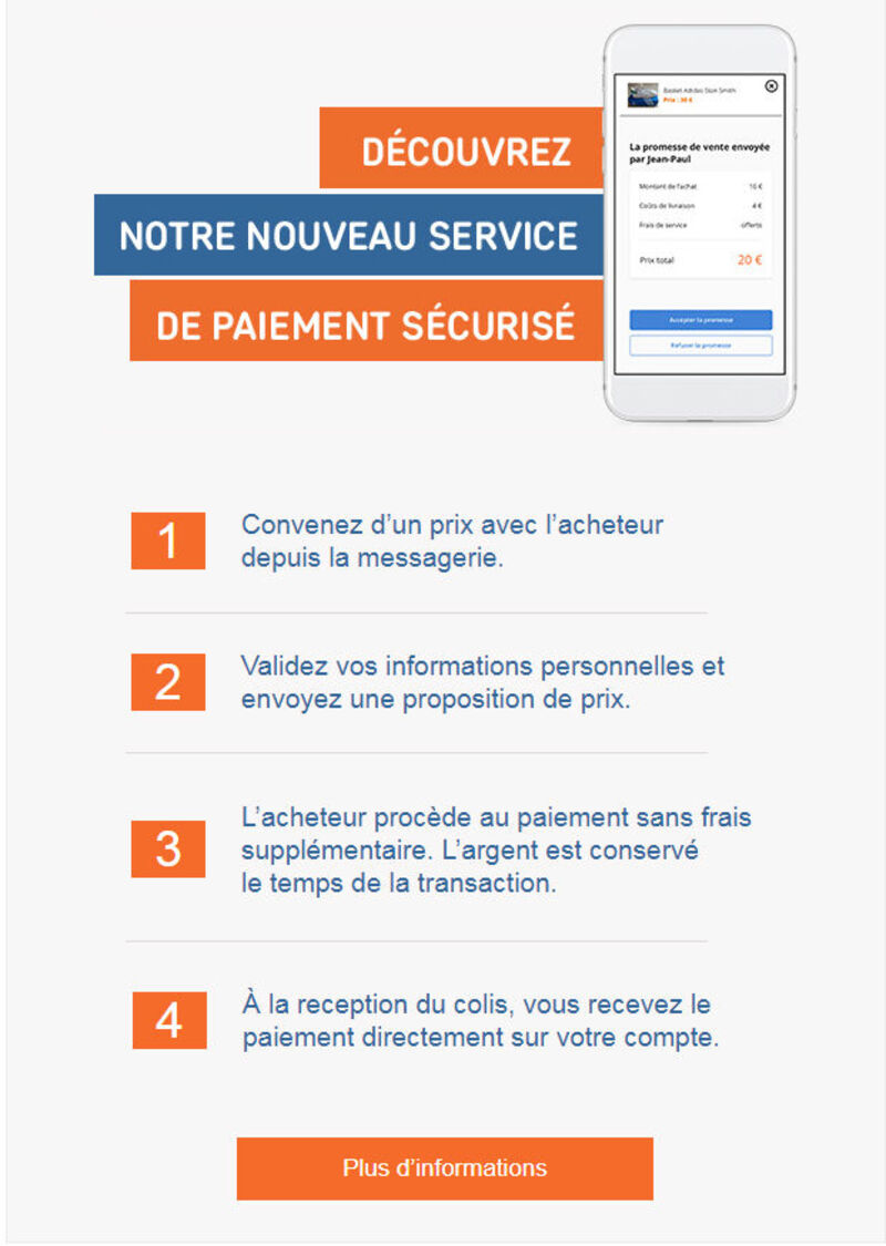 Illustration : Leboncoin lance discrètement son service de paiement en ligne