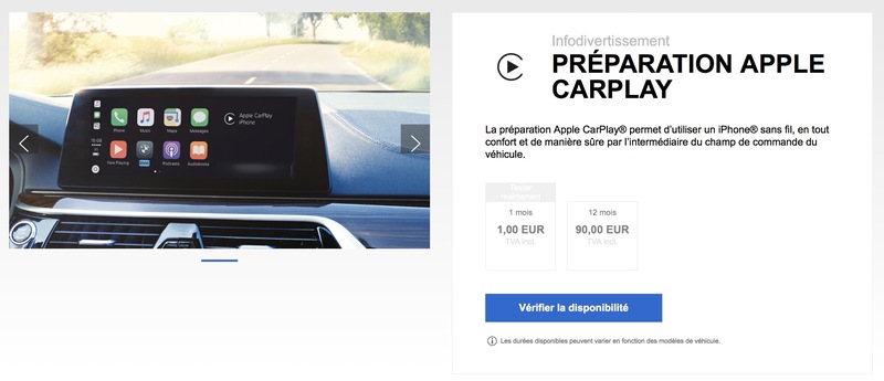 Illustration : CarPlay : BMW augmente encore le prix de l'abonnement annuel (obligatoire)