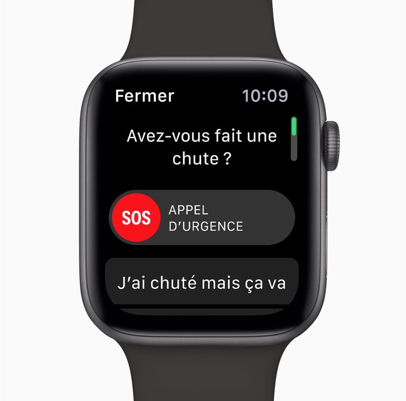 Illustration : Apple Watch Series 4 : la détection des chutes inactive par défaut chez les moins de 65 ans