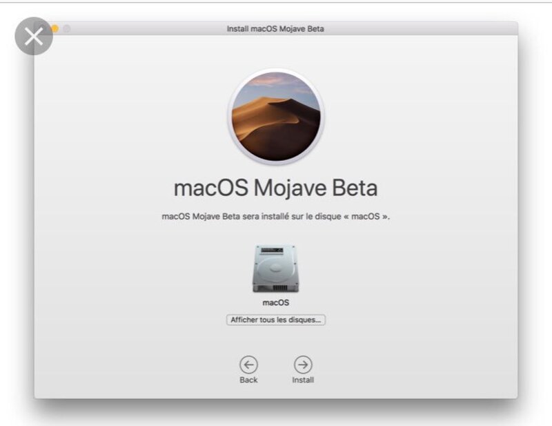 Illustration : Mojave : quelques bugs durant l'installation