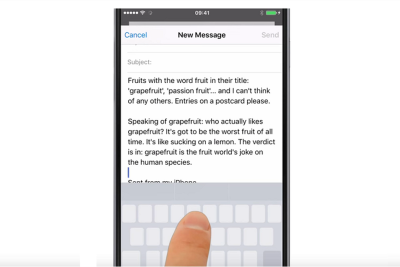 Illustration : iOS 12 active le mode trackpad sur les appareils dépourvus de capteurs 3D Touch