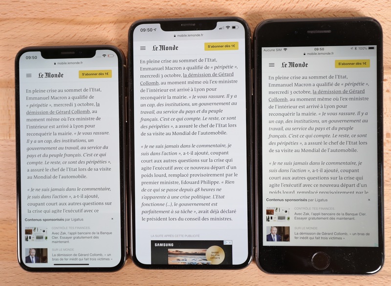 Illustration : Test de l'iPhone XS et de l'iPhone XS Max