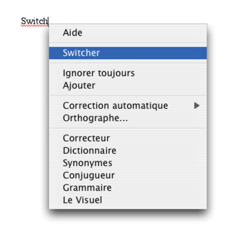 Illustration : Hello, I am a switcher !