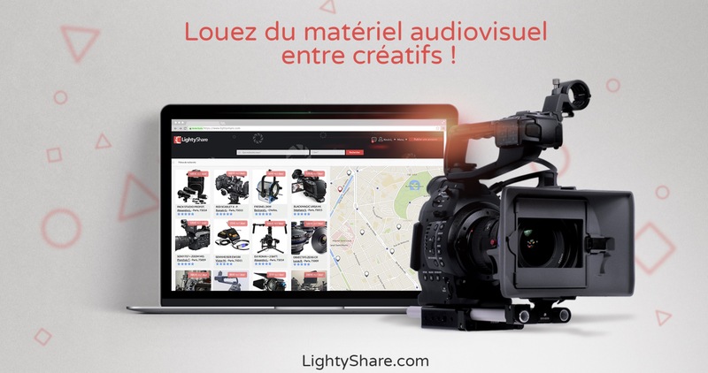 Illustration : Location de matériel photo/vidéo : LightyShare étend son service à toute la France !