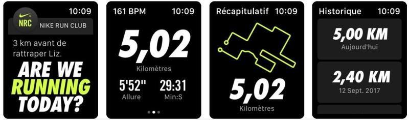 Illustration : L'application Nike Run Club adopte de nouvelles complications sur Apple Watch