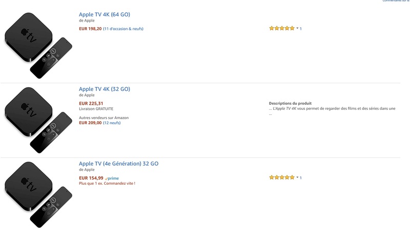 Illustration : L'Apple TV débarque sur Amazon France !
