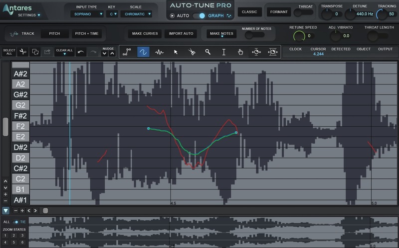 Illustration : Test d'Auto-Tune Pro, Access et Key : le leader de la correction vocale étoffe son offre