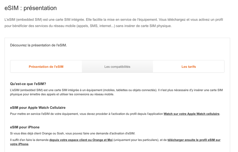 iPhone XR et XS : Orange proposerait l’eSIM en fin d’après midi