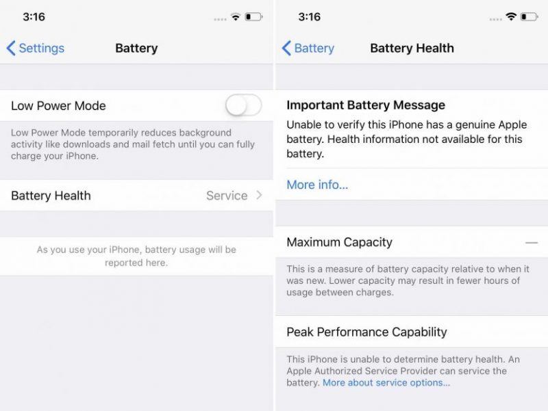 Remplacement des batteries : pour Apple, la sécurité justifie le verrou d’iOS 13