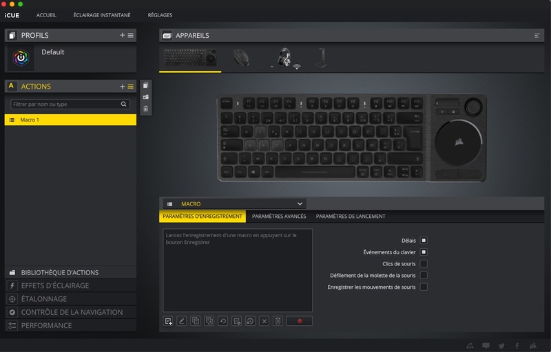 Illustration : Les périphériques Corsair débarquent sur Mac : prise en main du logiciel iCUE