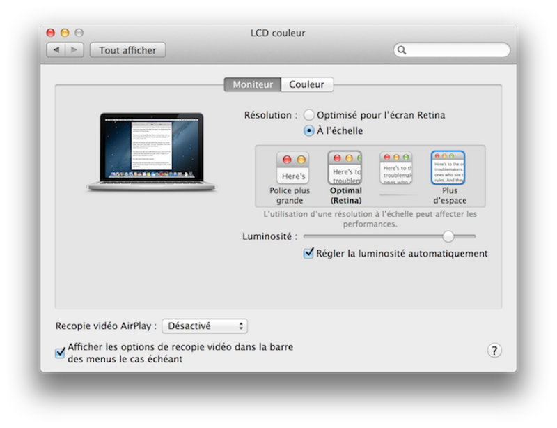 Illustration : MacBook Pro Retina 13" : Apple manque le coche - le test complet
