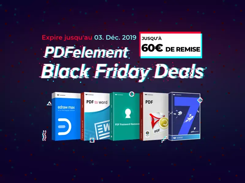 #BlackFriday : 50% sur Wondershare PDFelement Pro pour Mac !