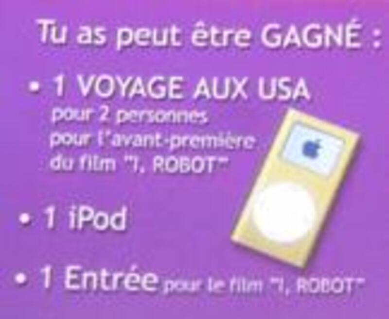 Illustration : iPod à gagner chez le glacier aussi
